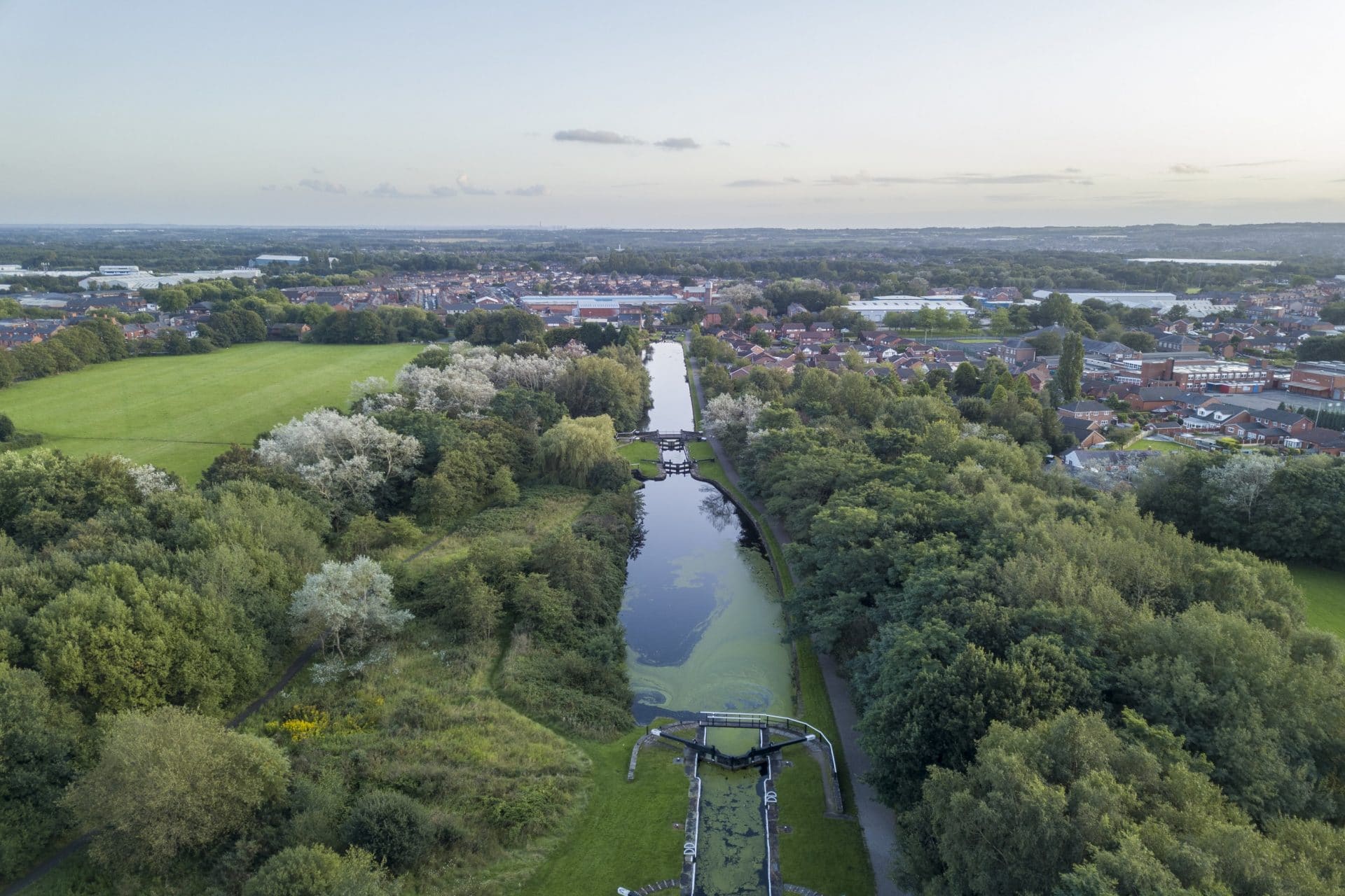 Leeds Liverpool Canal Drone Focus